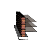 Keystone retaining walls 1.5m high