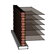Keystone retaining walls 2.5m high