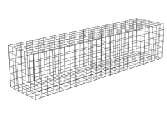 Gabion basket 0.5m x 0.5m x 2m price