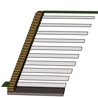 4m earthbag retaining wall