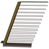 5m earthbag retaining wall